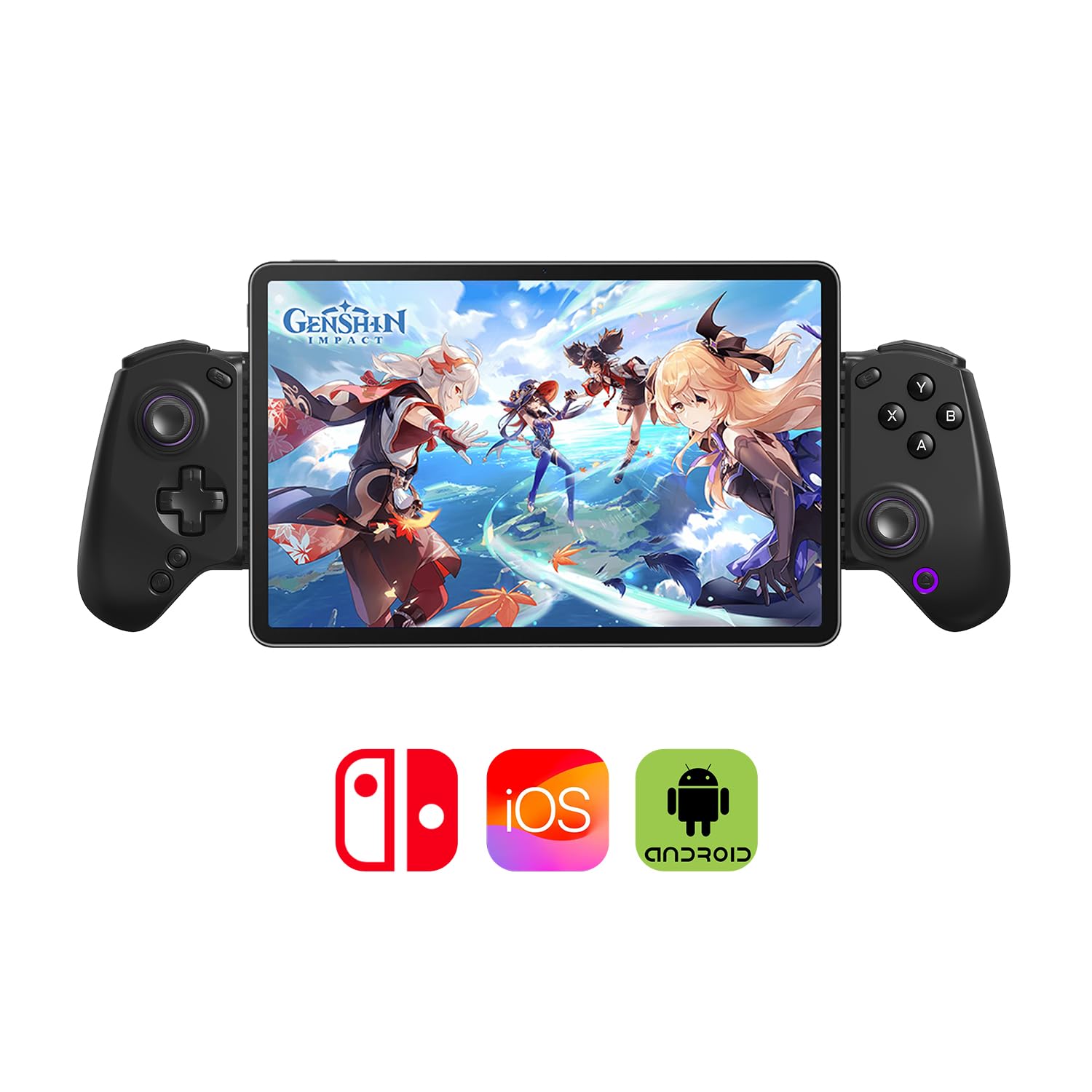 abxy lute スマホゲームコントローラー 黒 iPhone 有線型