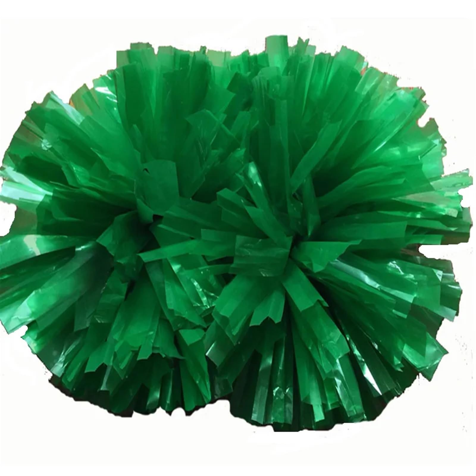 ZWCSHUU Cheerleader Pom Poms 2Pcs Cheerleading Pompoms 32cm Baton Handle Color Free Combination Nonfading(Green)