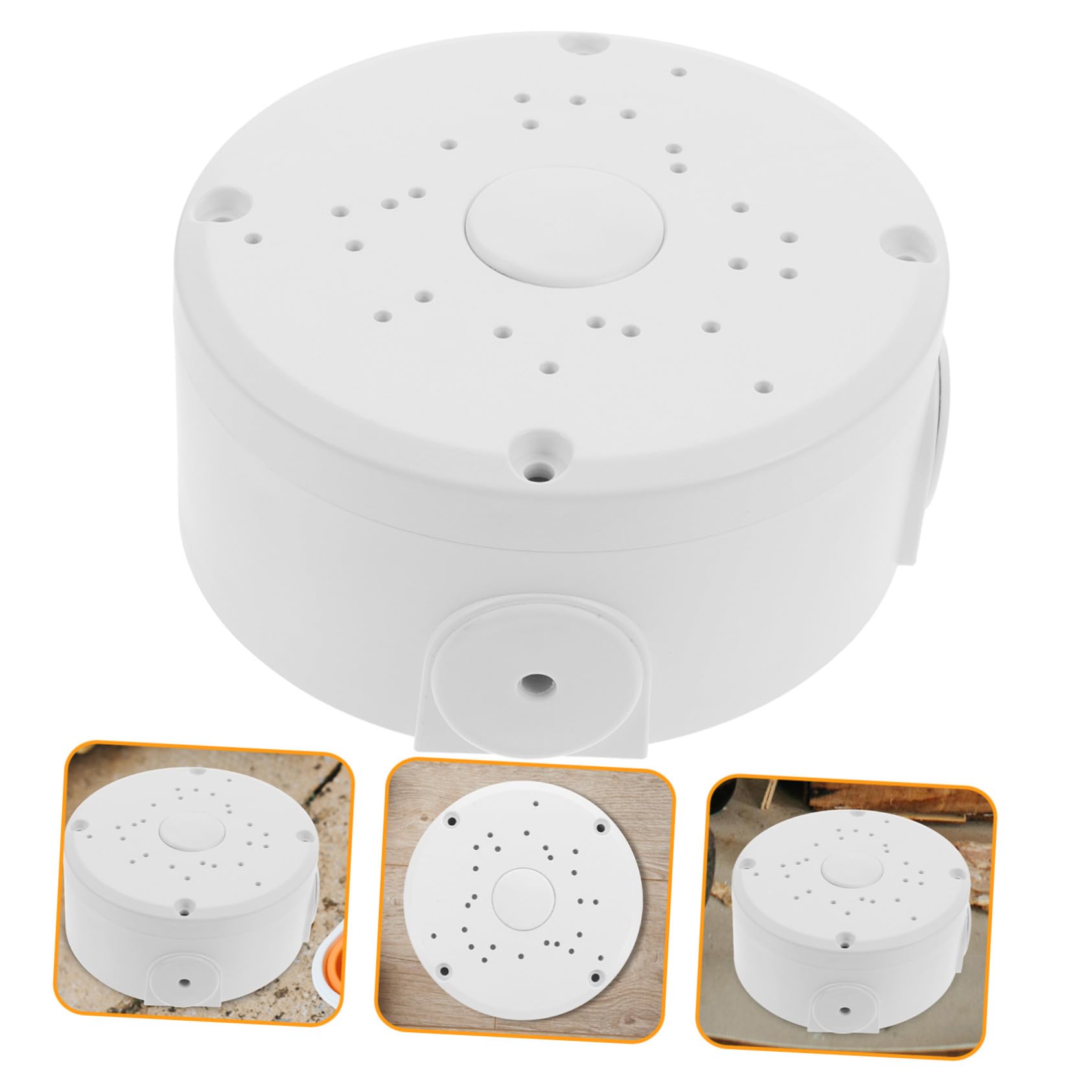 Uonlytech 5 Pezzi Scatola Giunzione Rotonda Protezione Sicura per Elettrici Interni ed Esterni Contenitore Antipolvere e Antiurto per Prolunghe e