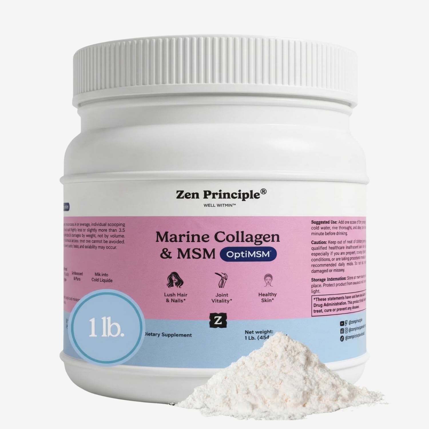 Amazon.com: Zen Principle Hydrolyzed Marine Collagen Peptides