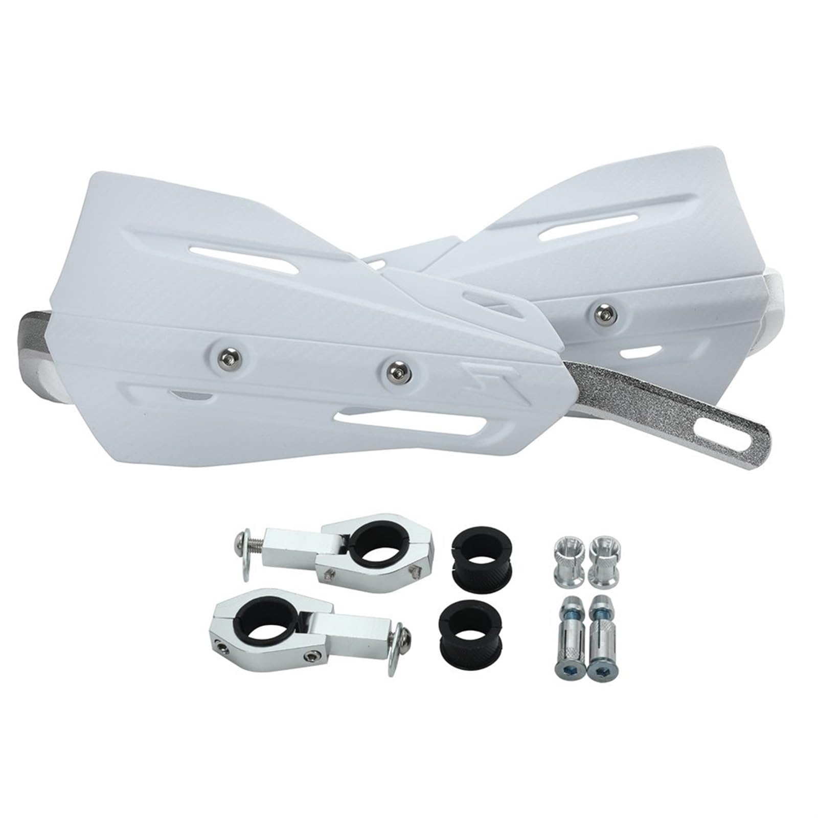 Paramani Manubrio Moto 22mm/28mm Protezione per Paramani Paramani per CR per CRF Dirt Bike Enduro Supermoto Moto Paramani(Bianco)