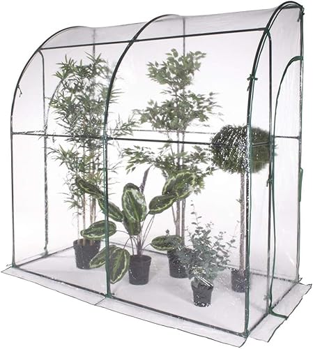 Serra da Giardino e Balconi con copertura in PVC impermeabile per Orti, Piante e fiori (A Parete - 200x100x210H cm)