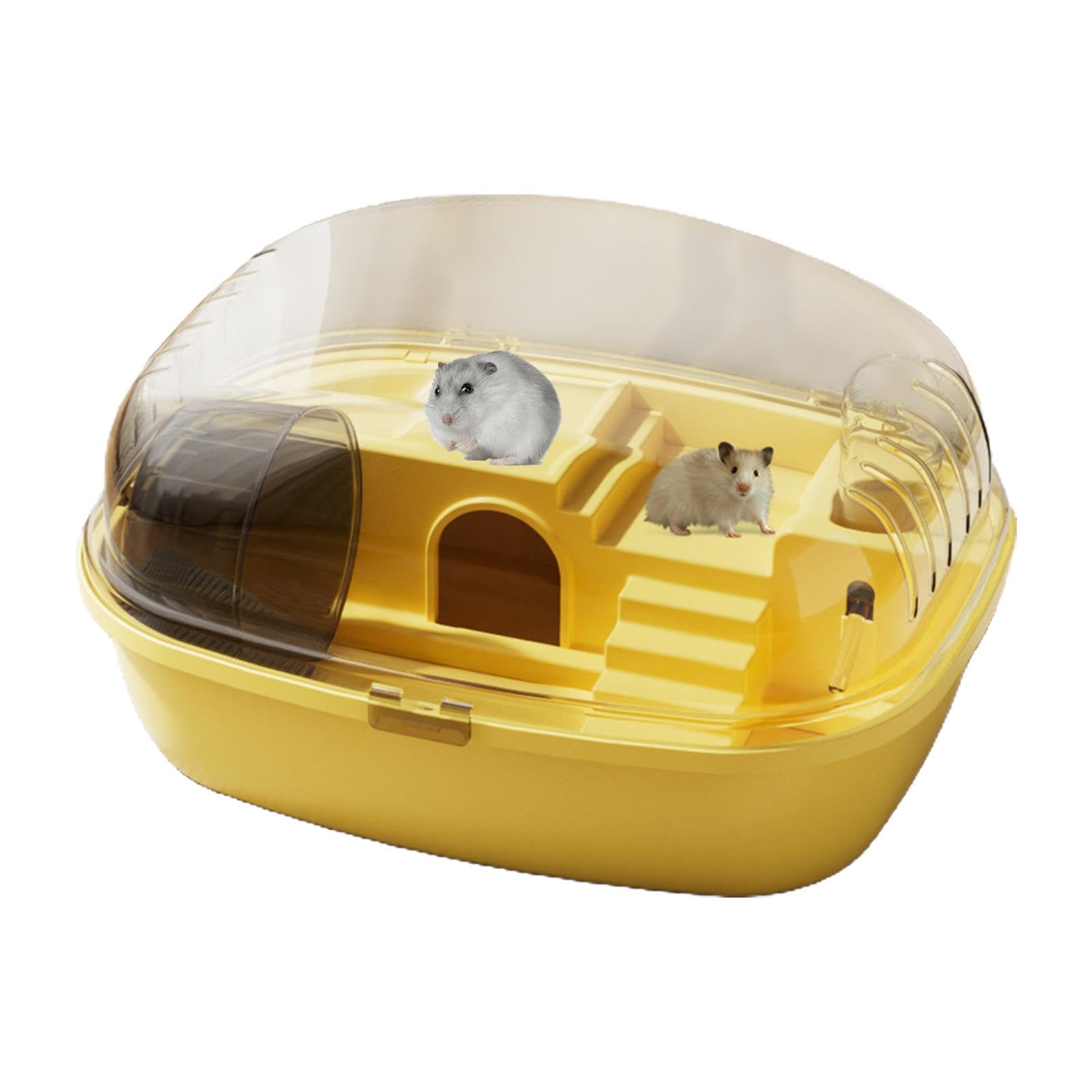 Holdes Hamster Cages And Habitats | Transparent House Cage For Small Animal Comfort - Spacious Habitat Measures 13.98 X 10.83 X 7.87 Inches, Ideal For Hamster Comfort & Visibility