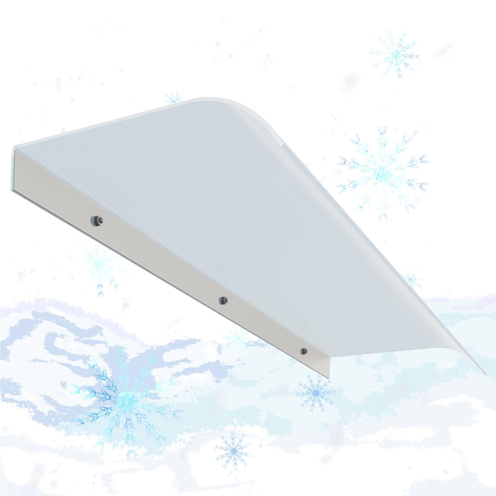 Auvent de porte 50x100 cm abri de protection anti-UV pour entrée de maison