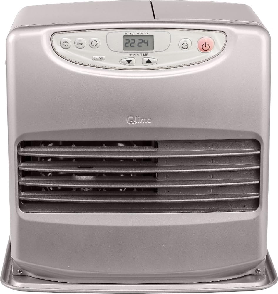 Qlima Laser kachel SRE 8040 TC zilver - Poêle à combustible laser liquide portable 4000 W - Modern - Chauffage d'appoint - 4000 W