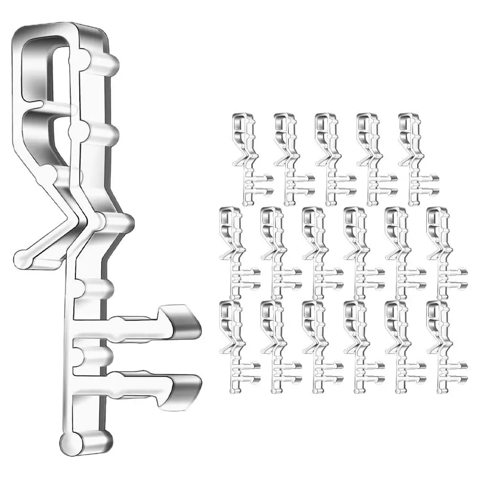 18 Pcs Clips Transparent Vertical Blind Hidden Valance Blinds Replacement Parts Window Decor Hardware For Door