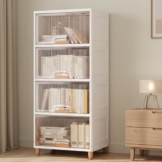 JD FRESH 4 Tier X-Large Cupboard for Storage/Stackable Plastic Storage Cabinet/Foldable Wardrobe for Clothes/Multipurpose ... Price In India