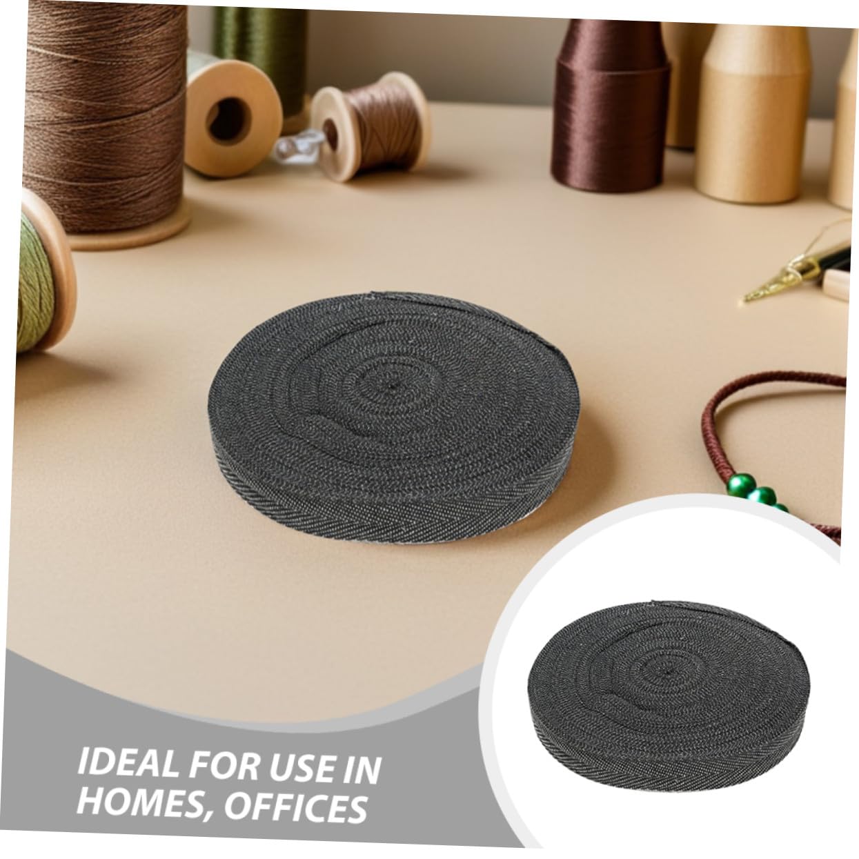 NUOBESTY Ruban de Reliure pour Tapis en Coton Polyester, Bordure de Tapis