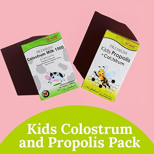 Miniatura 2 de Paquete de calostro y propóleos alimentados con pasto para niños (calostro de Nueva Zelanda 1500 + propóleos infantiles más calostro)