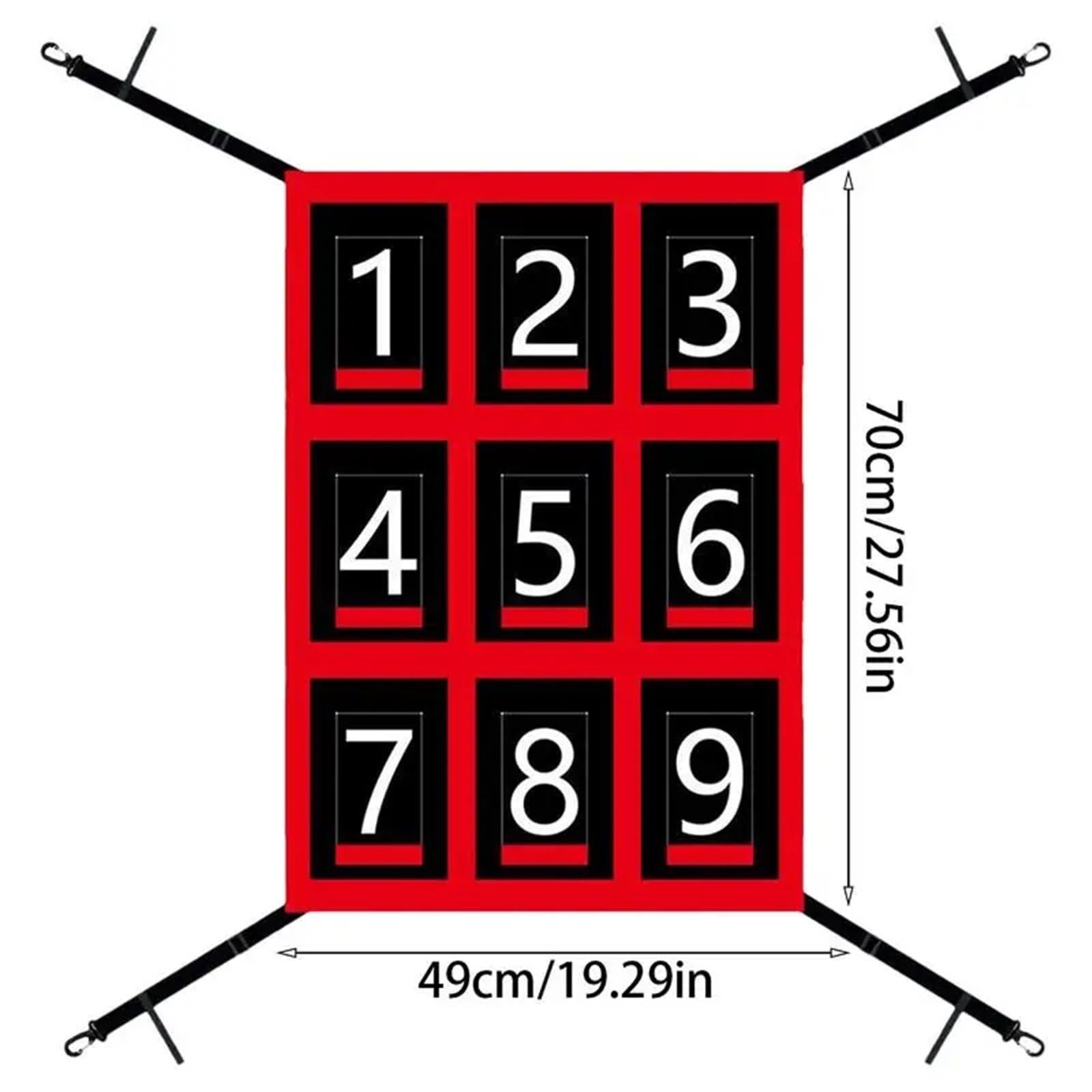 Baseball Rebounder Netz Pitching Net Softball-Übungs-Schlagziel Einstellbares mit Strike Zone for Baseball-Softball-Übung Tragbar
