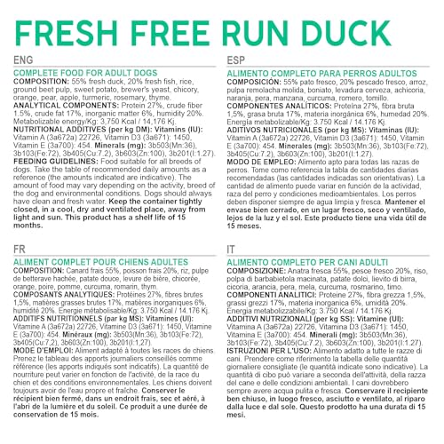 Arquivet Fresh Free Run Duck 10 kg Semi-Moist Food with Duck