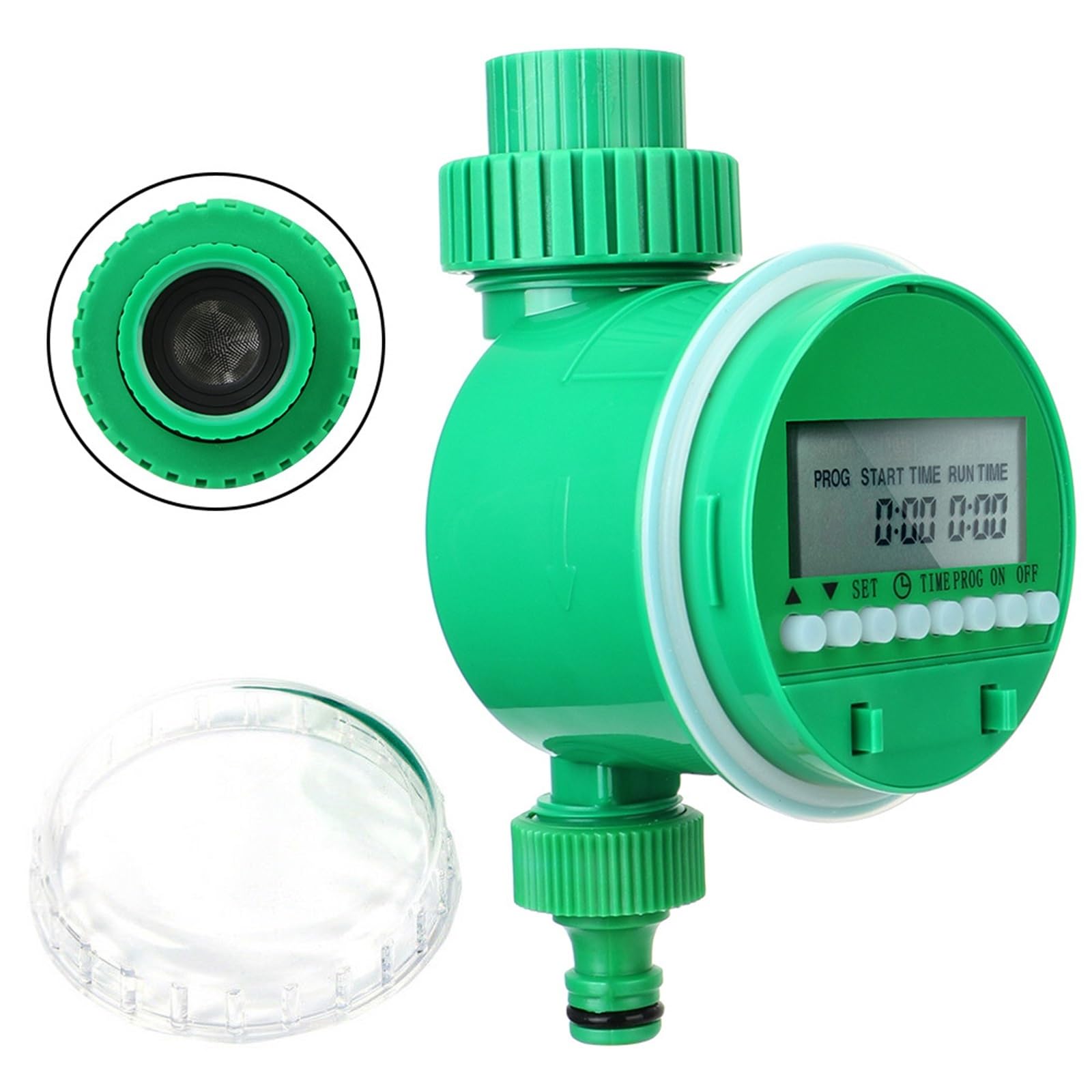 Timer nawadniania, Automatyczny sterownik nawadniania z wyświetlaczem LCD, inteligentnym zegarem nawadniania ogrodu, zaworem sterującym nawadnianiem, elektronicznym urządzeniem