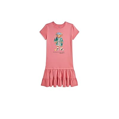 Polo Ralph Lauren Kids Polo Bear Tiered Cotton Jersey Dress (Big Kid) Girl