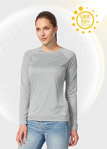 Miniatura 2 de BALEAF - Camiseta de manga larga para mujer con protección solar UPF 50+, UV, ligera, de secado rápido, SPF, para senderismo, actividades al aire