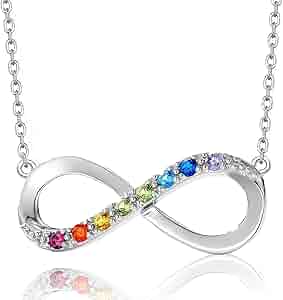 ★Hei★ [sv925] brilliant triple cubic necklace Amazon.com: RUKYU Infinity Necklace for Women - 925 Sterling