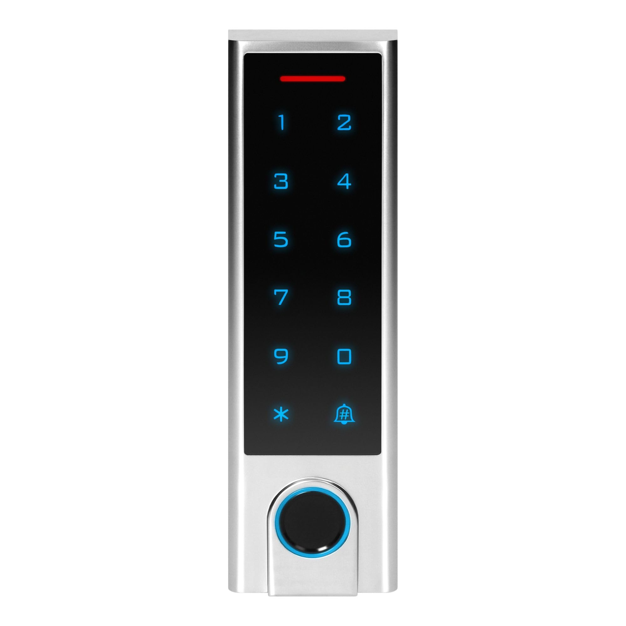 Digicode Portail avec Tuya App Serrure Connectée WiFi avec Accès par Porte-Clés RFID/Cartes/Empreinte Digitale/Code PIN/Tuya App - Résistante IP68