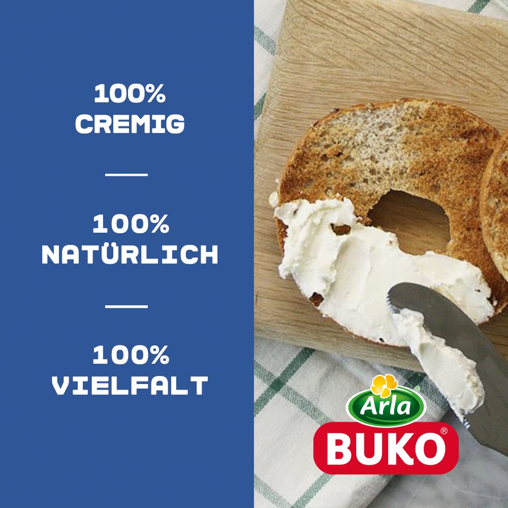 Arla Buko Der Sahnige Frischkäse | 10x 200g | 100% natürliche Zutaten | Ohne Konservierungsstoffe, Verdickungsmittel und Geschmacksverstärker