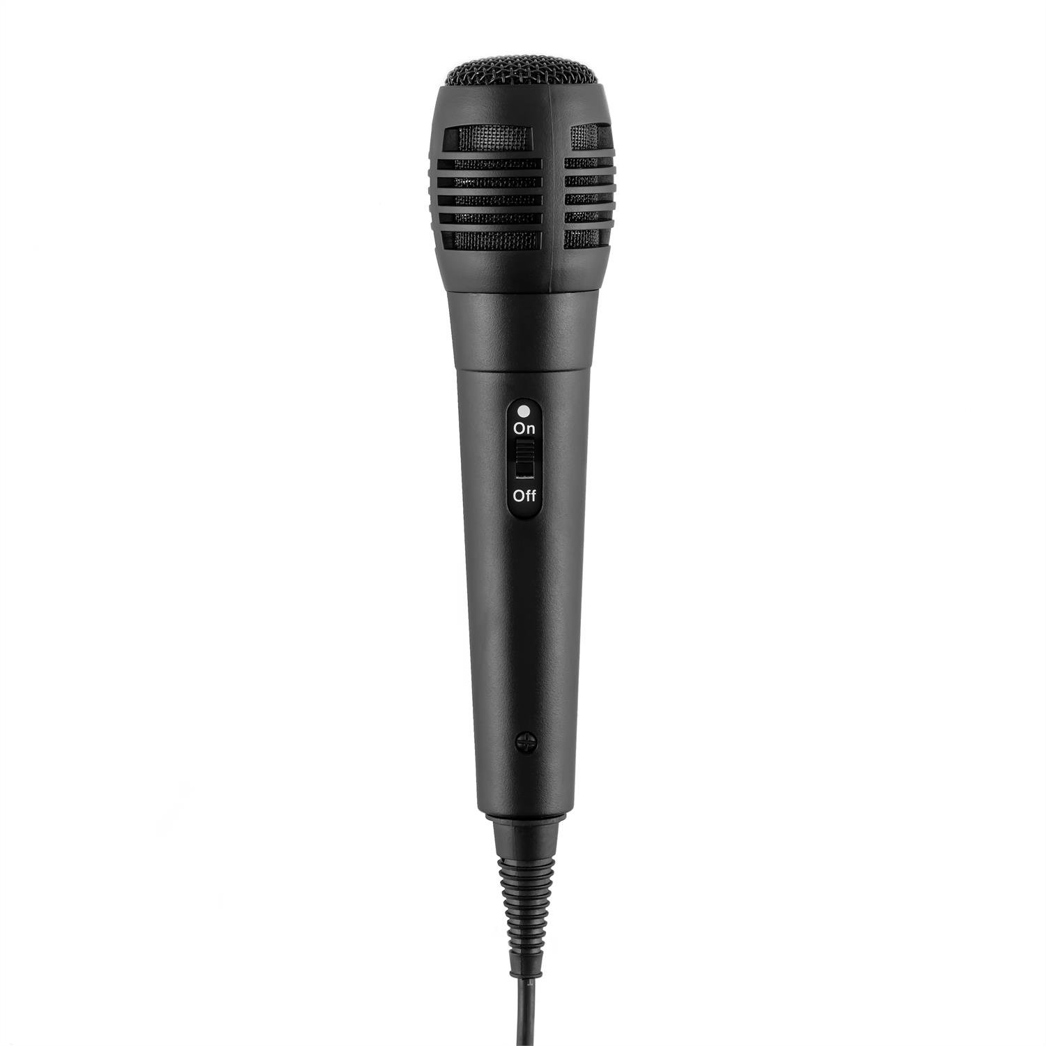 AUNA DiscoFever - Apppareil karaoké, Systeme Karaoke Complet, Microphone Filaire Dynamique, Fonction Enregistrement, Sortie vidéo, CD/CD+G/CD-R/MP3, Effet Lumineux, Ecran Couleur - Noir
