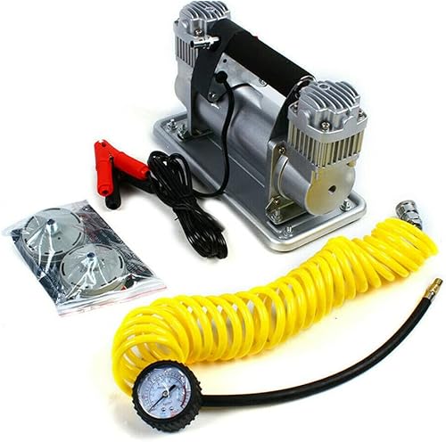 LOYALHEARTDY Compresor de aire 12 V 480 W Bomba de aire de alta resistencia Inflador de neumáticos 150PSI Bomba de compresor de aire de doble