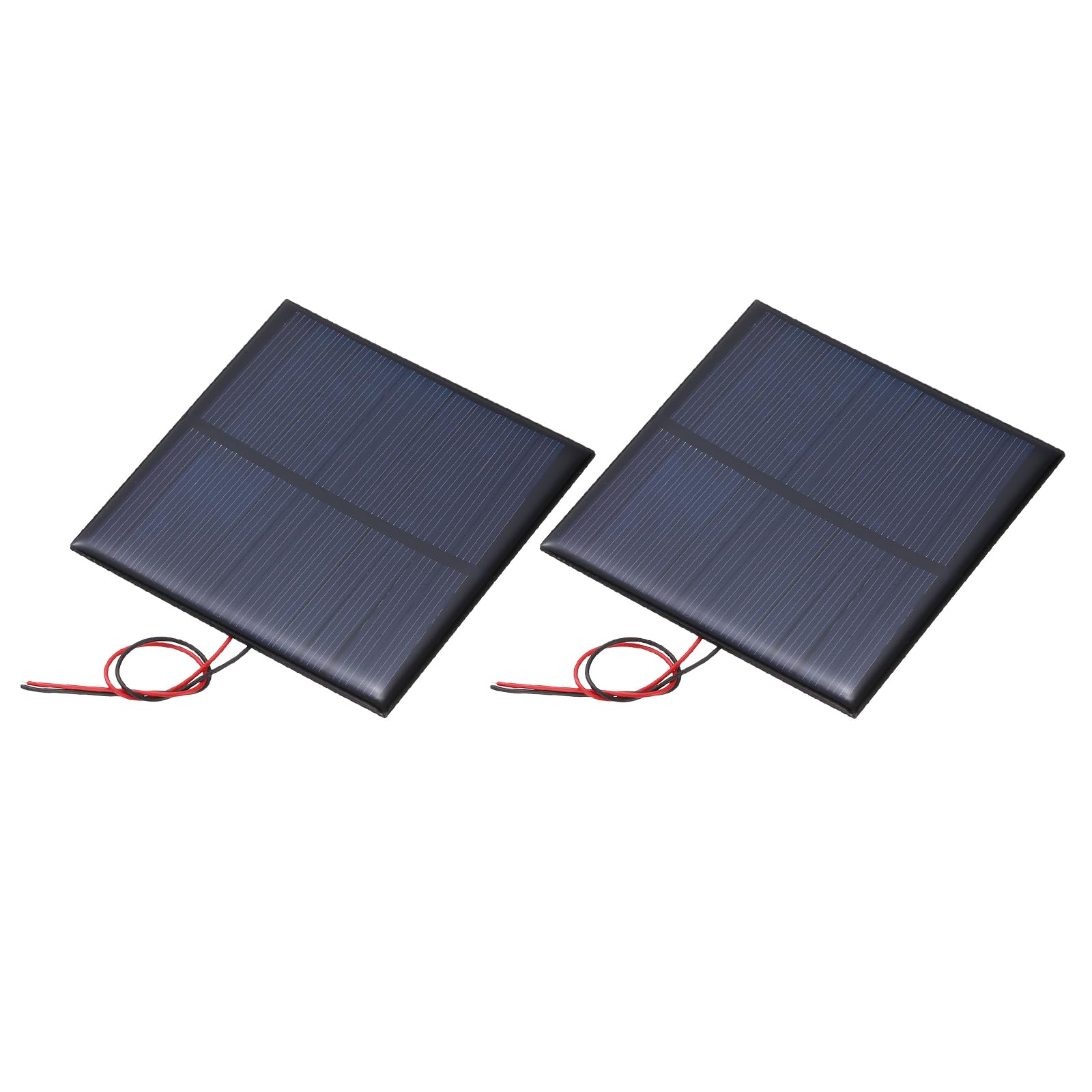 MECCANIXITY 2Pcs 6V 0.75W 150mA Mini Solar Panels, Small Polycrystalline Solar Cell Panel with Cable for DIY Electric Toy Materials Kits Charger-image-43