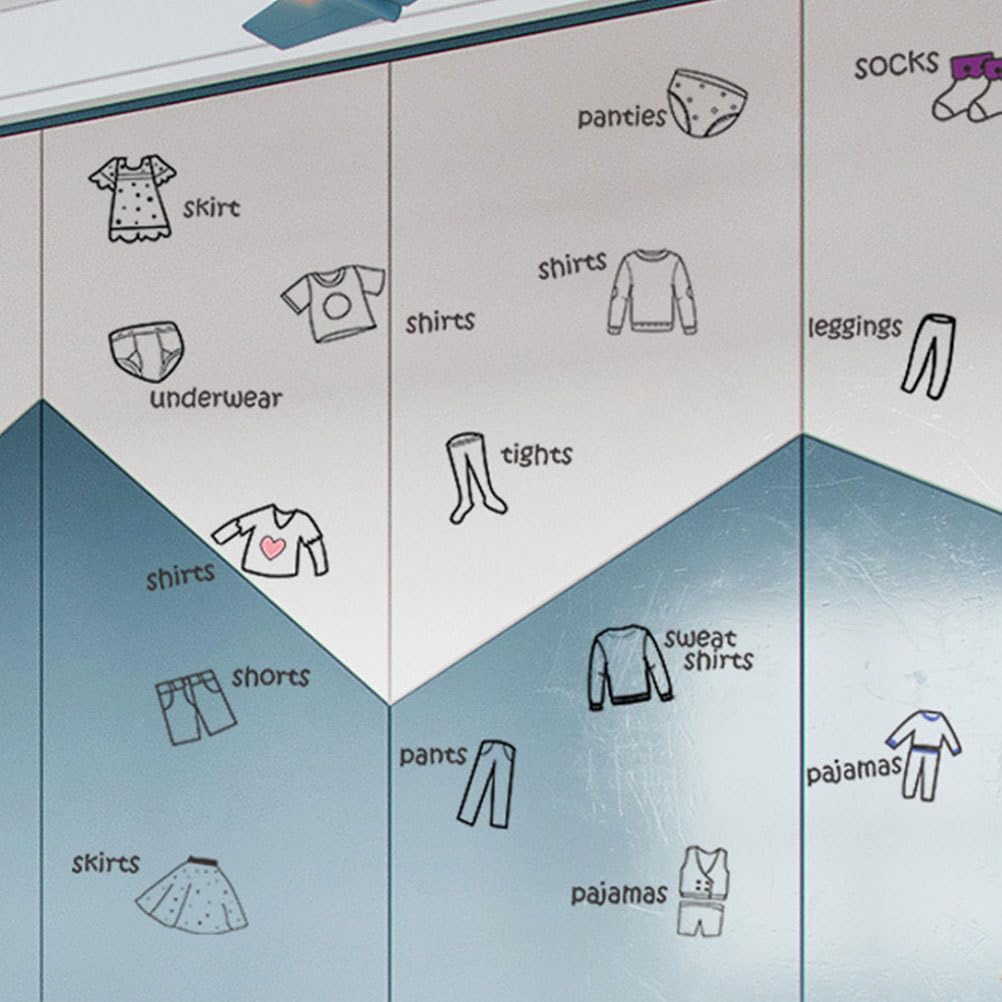 Dresser Organization Decals Removable Dresser Clothing Labels ...