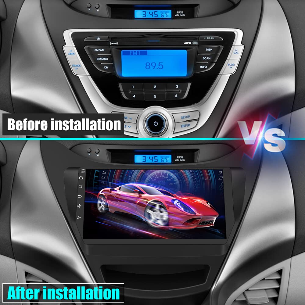 j Junsun for Hyundai Elantra Radio 2011 2012 2013 Android 10 Car Stereo
