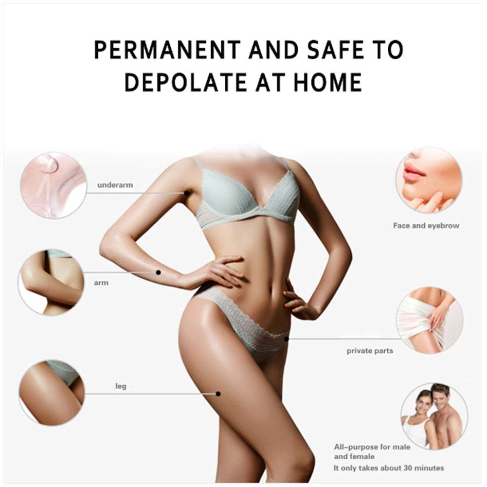 ELQ Système D'épilation IPL, Épilation IPL Permanente Indolore Épilateur De Cheveux À Usage Domestique pour Femmes Et Hommes avec Écran LCD