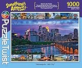 PuzzleTwist Jigsaw Puzzle | 'Minneapolis - Mill City' | Something's Amiss! Series |1000 Pieces |...
