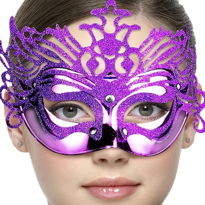 PARTY HONCHOOS Themed Celebrations Female Mask (Pack of 1 Piece)