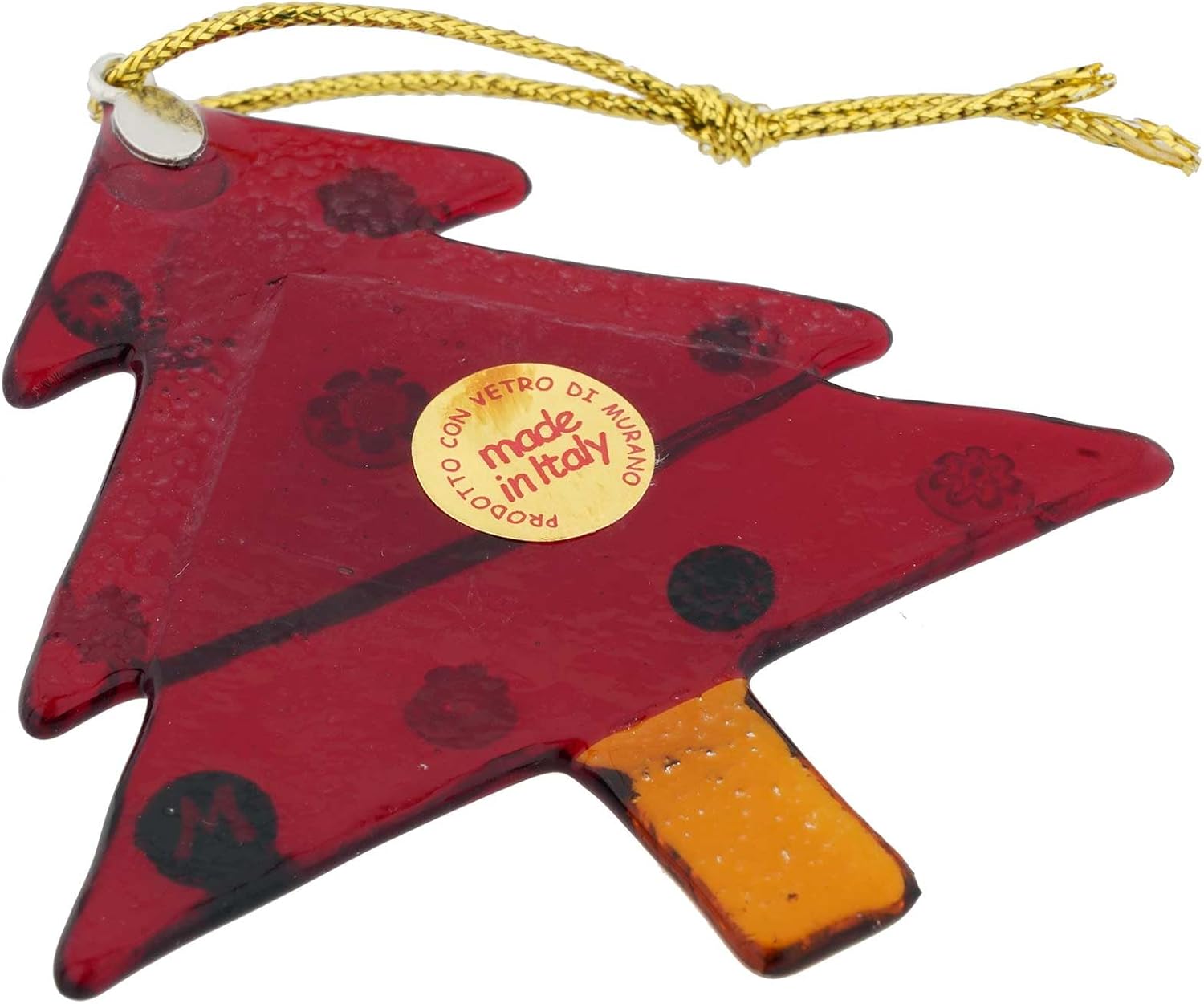 Glass Of Venice Murano Glass Christmas Tree Ornament - Red
