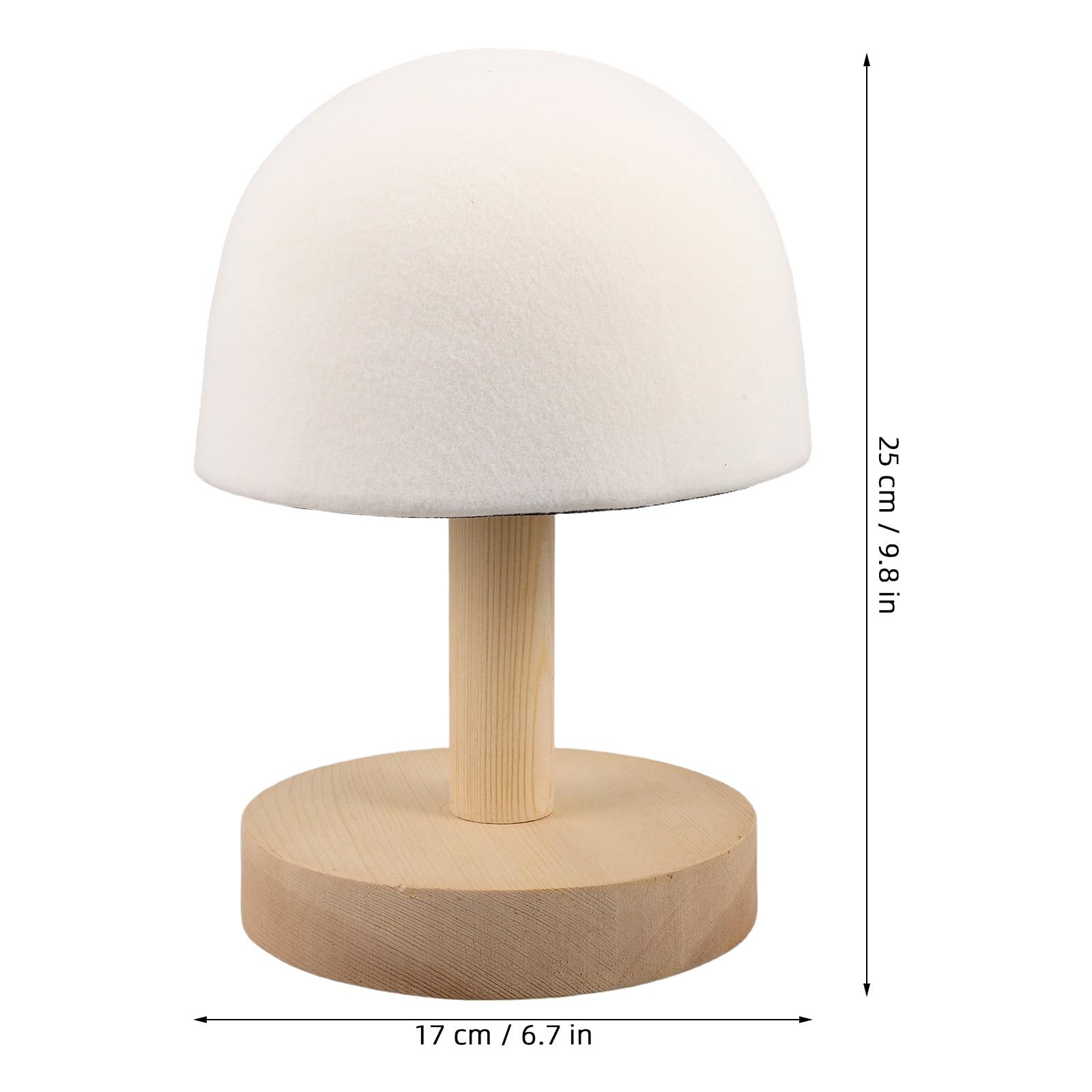 Angoily Tabla de Planchado de Madera y Acolchado Suave con Base Redonda