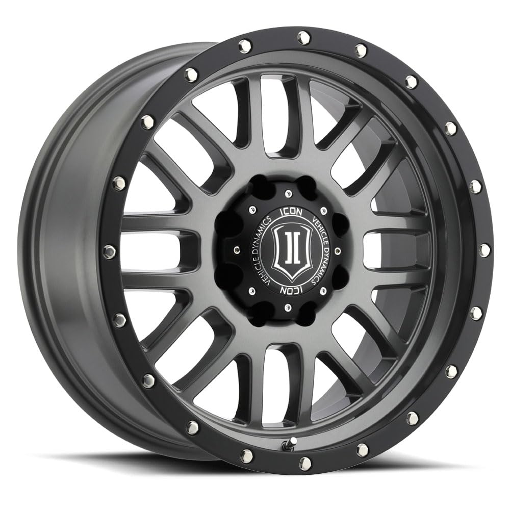 ICON Alloys Alpha, Gun Metal, 20 x 9/8 x 170, 0mm Offset, 5" BS, 1220908150GM