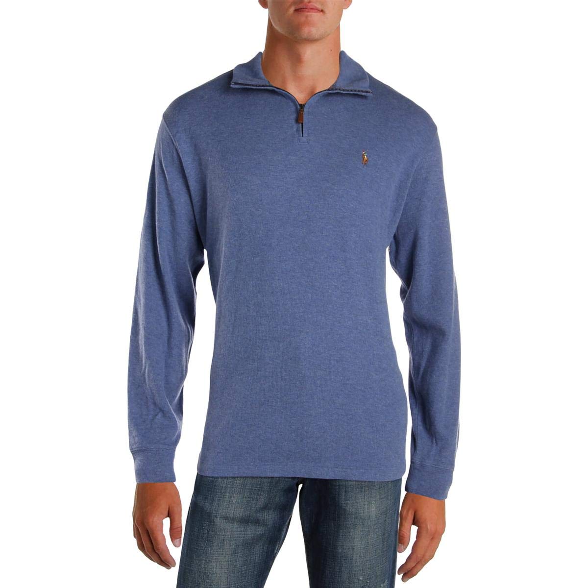 Polo Ralph Lauren Mens Quarter Zip Mock Neck Pullover Sweater