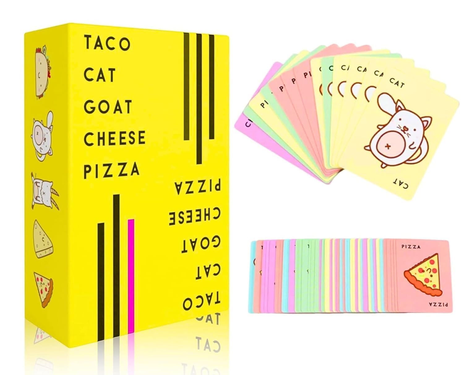 Family Board Games for Adults and Kids - Ages 14 and up, 2 to 8 Players (Taco Cat Goat Cheese Pizza Card Game)-image-13