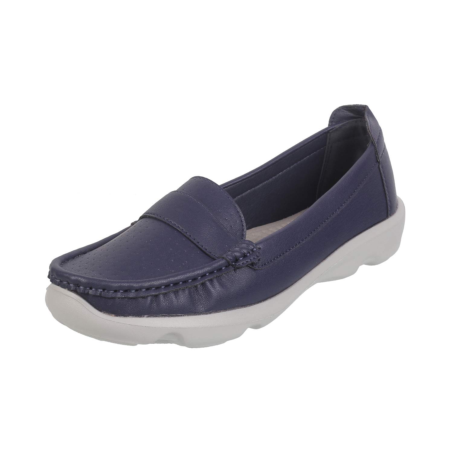 Metro Women Blue-Navy Synthetic Loafers 5-UK (38 EU) (31-9407) (B08CR43VWL) Amazon Price History, Amazon Price Tracker