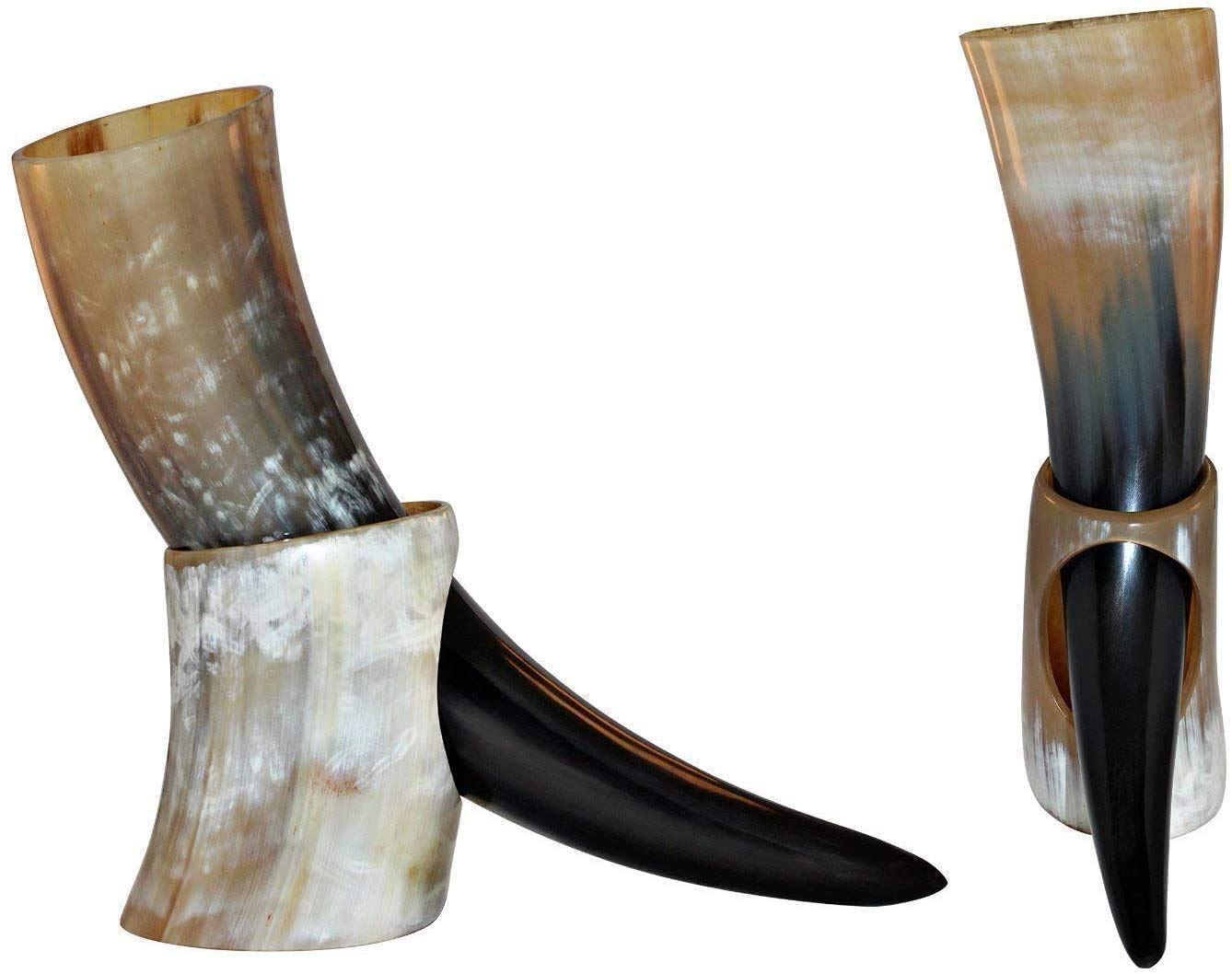 Mug viking en corne de bœuf : la chope idéale pour vos soirées médiévales