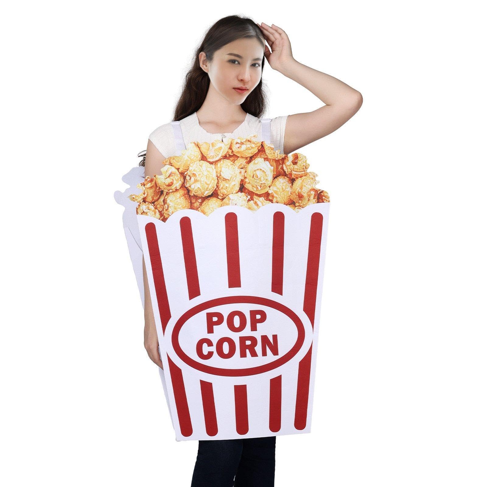 Costume Da Popcorn per Halloween: Un Costume Adorabile per Feste a Tema E Giochi di Ruolo.