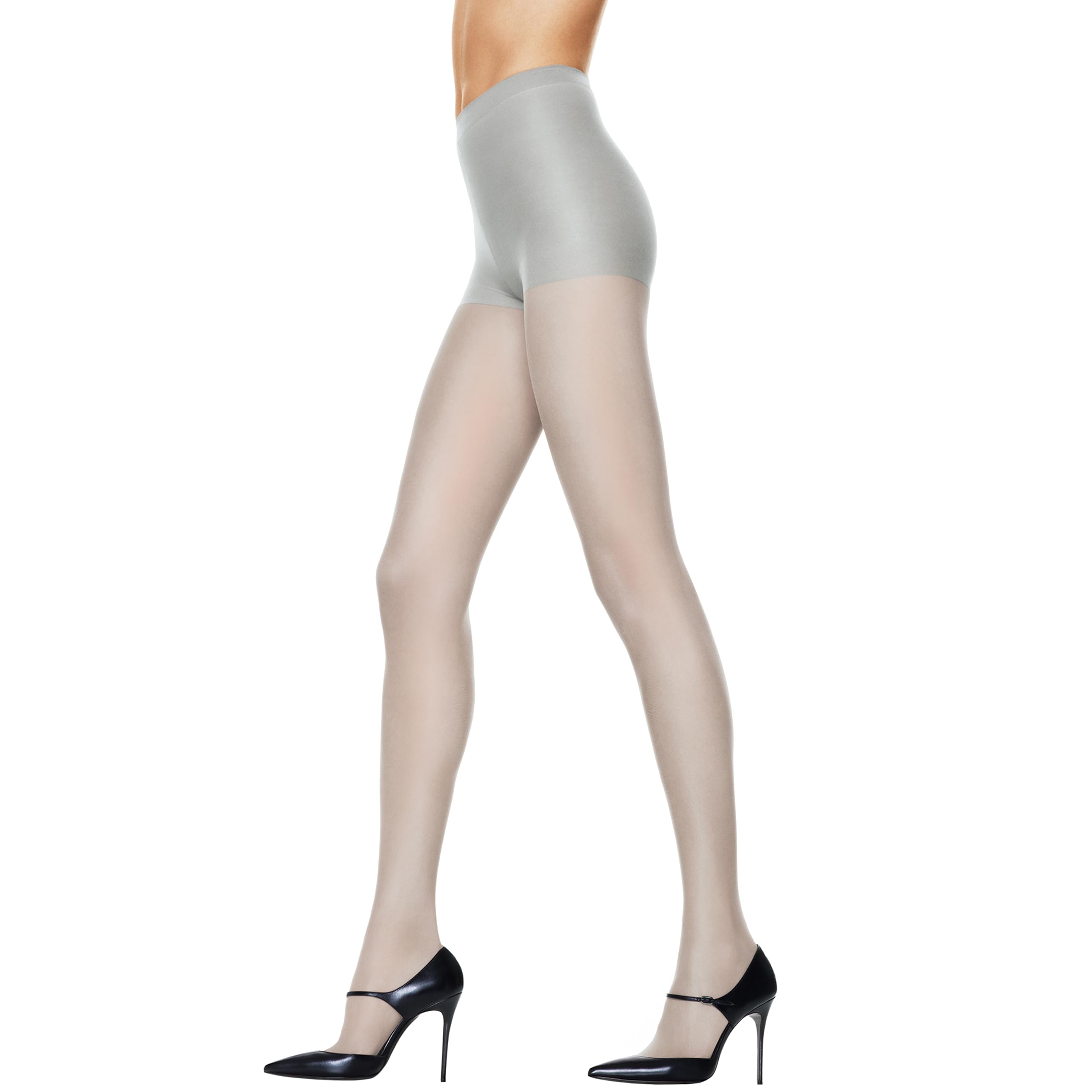 Hanes Silk Reflections Women's Control Top Sheer Toe Silky Pantyhose