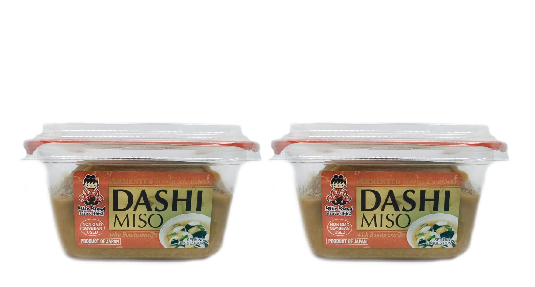 Shinshuichi Dashi Miso 300g (Pack of 2) | Authentic Japanese Miso Paste with Dashi, Rich Umami Flavor, Versatile Seasoning