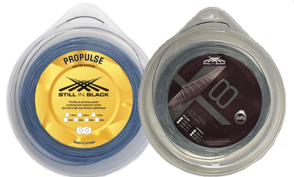 Still in BlackHybrid Propulse + X8 Tennis String