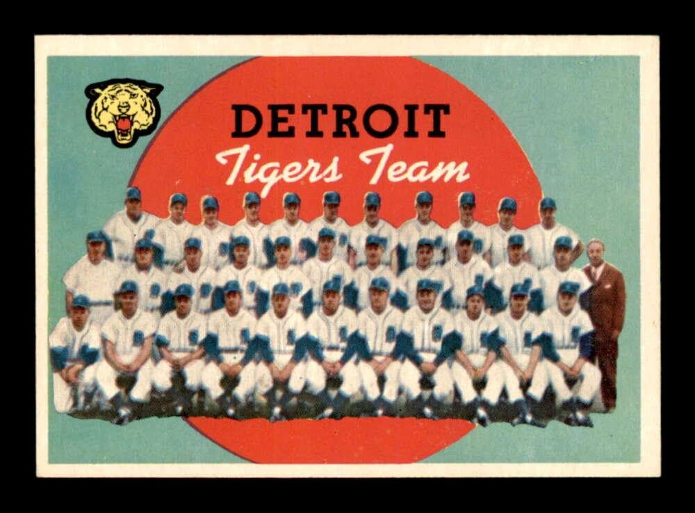 #329 Detroit Tigers CL - 1959 Topps Baseball Cards (Star) Graded NM - Baseball Slabbed Autographed Vintage Cards