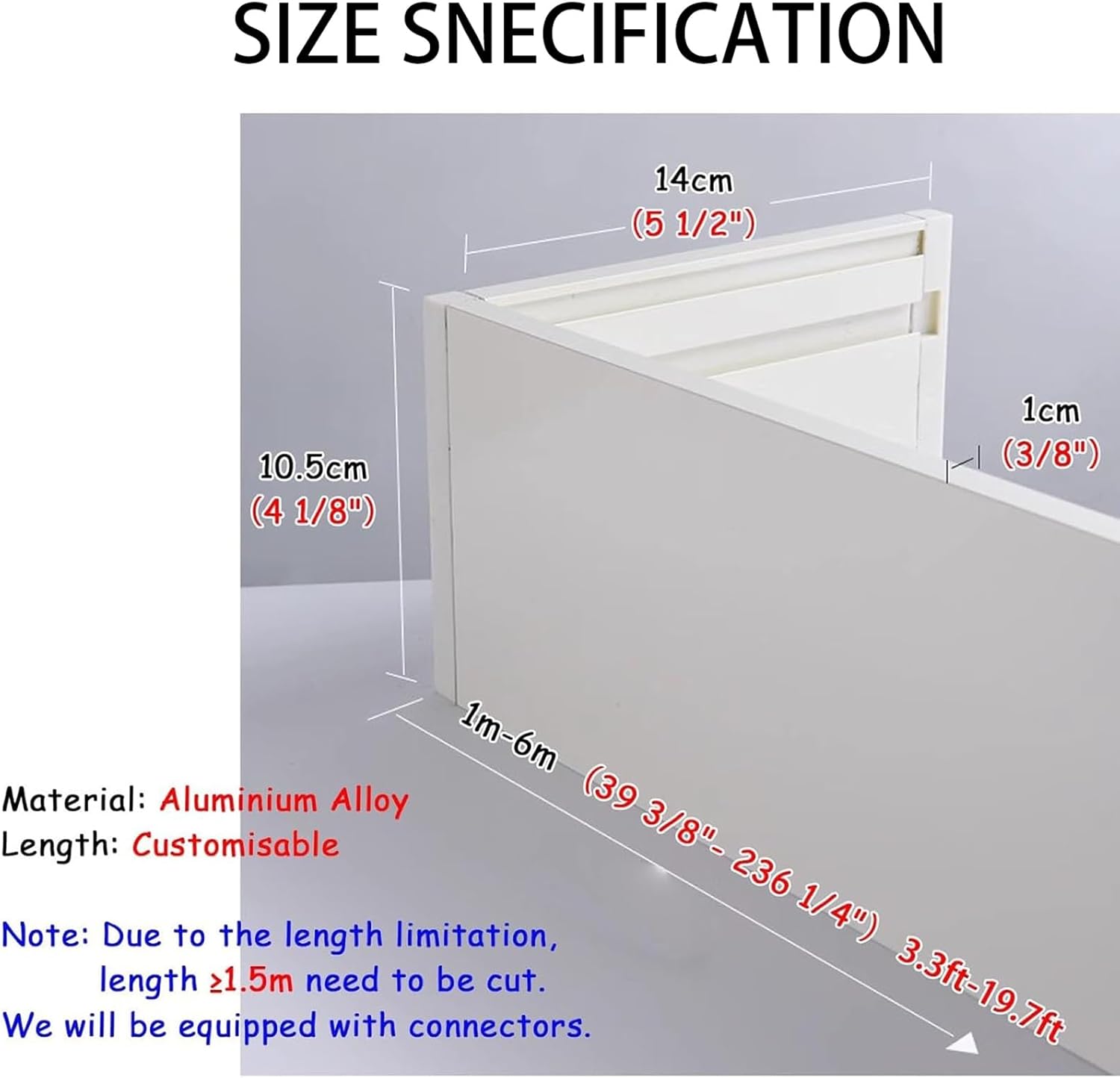 Three-in-One Curtain Single Track Rod and Valance Ceiling Mounted for Living Room Bedroom Room Divider(240cm)