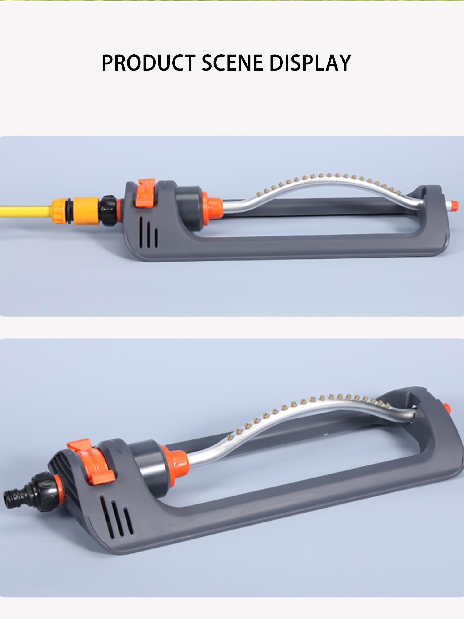 Oszillierender Sprinkler Verstellbarer, Rasensprenger mit automatischer Oszillation und 360°-Drehung Filter, Mehrfarbig, for den Garten