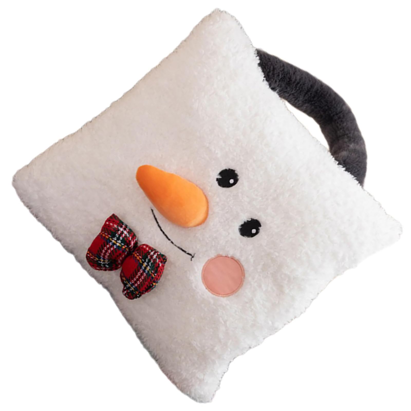 Buxuaaaa Christmas Throw Pillow Storage Bag Cushion Throw Cushion for Room Decoration Colored Snowman Tree Reindeer Christmas