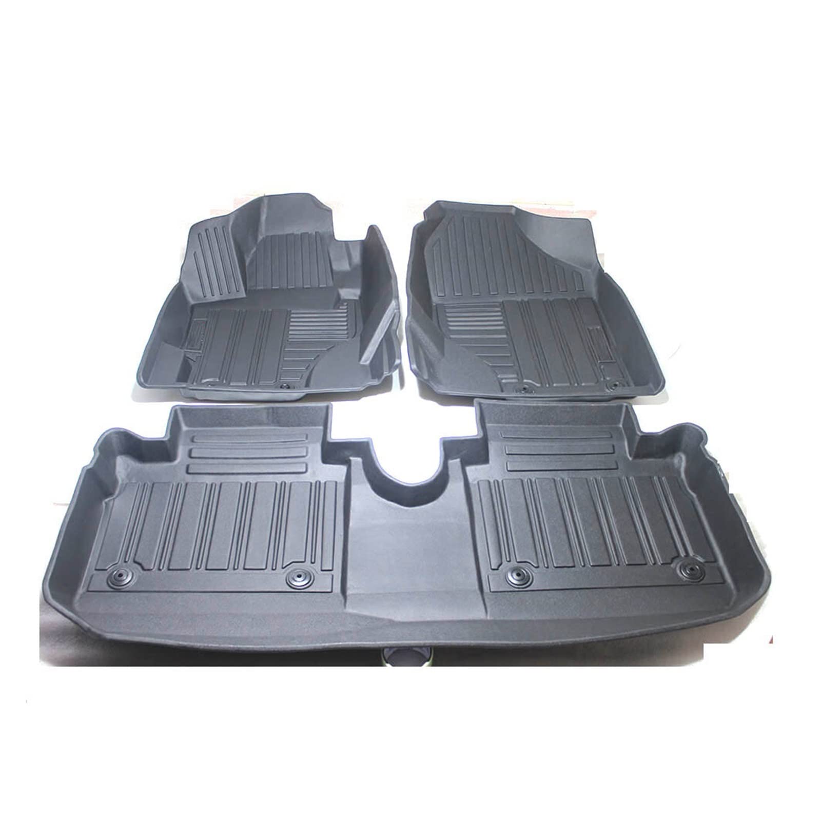 GediZ TPE Car Floor Mats Compatible with Toyota VIOS 2014-2019 3D Non-Slip All-Weather Black Custom Foot Pad Auto Floor Carpet