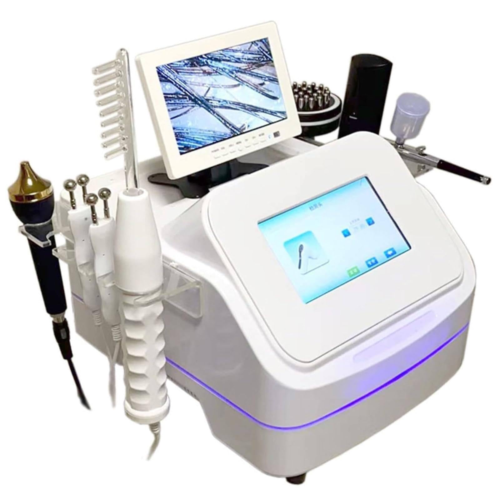 10-calowy analizator włosów do diagnostyki skóry z ekranem LCD HD Cyfrowy detektor skóry 50X 200X Detektor skóry Tester wilgoci, mikroskop Narzędzie, 60x36x32cm