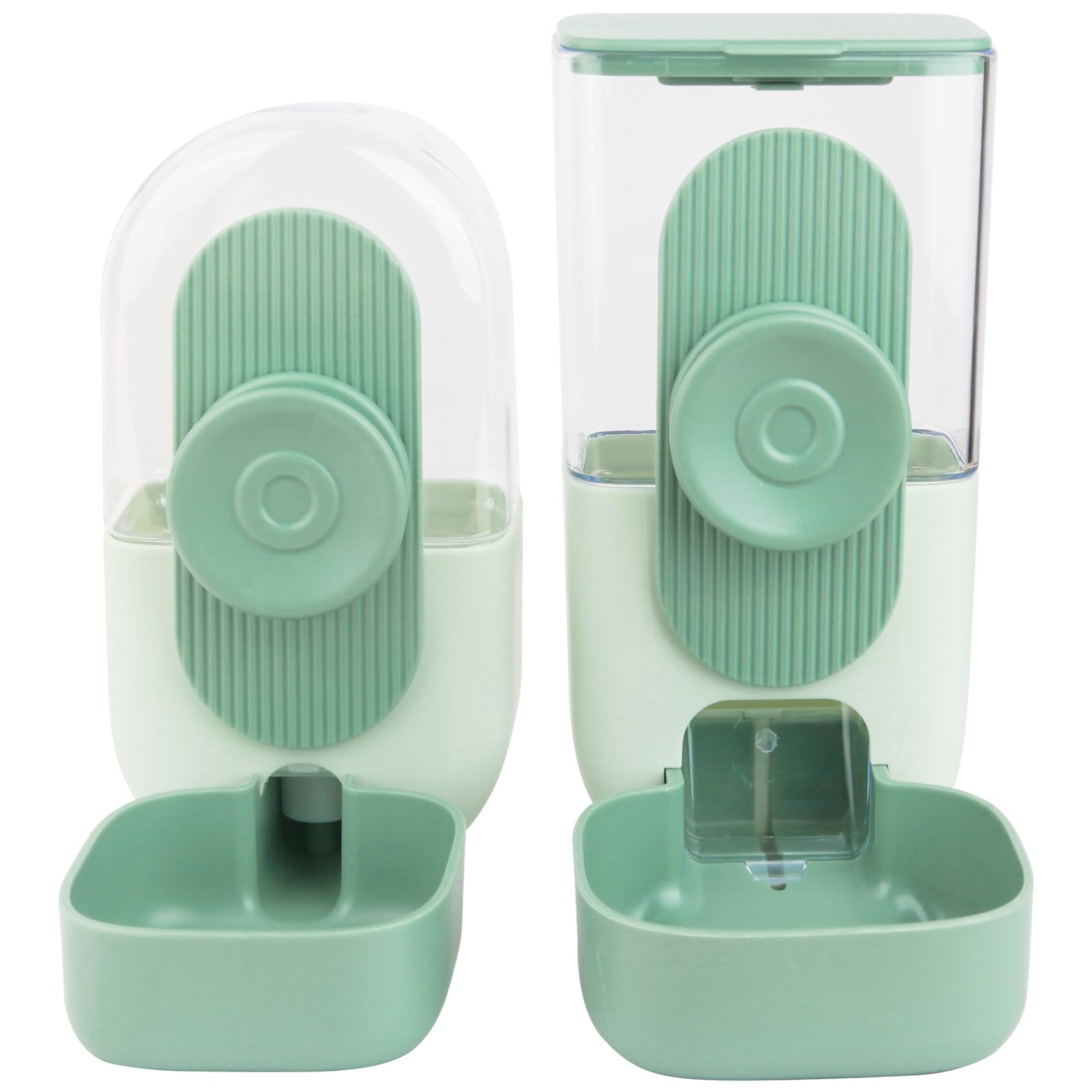 Distributeur Automatique de Nourriture à Suspendre pour Animaux - Mangeoire Eau pour Cage Chiot, Lapin, Cobaye, Furet, Chat, Chinchilla (vert)