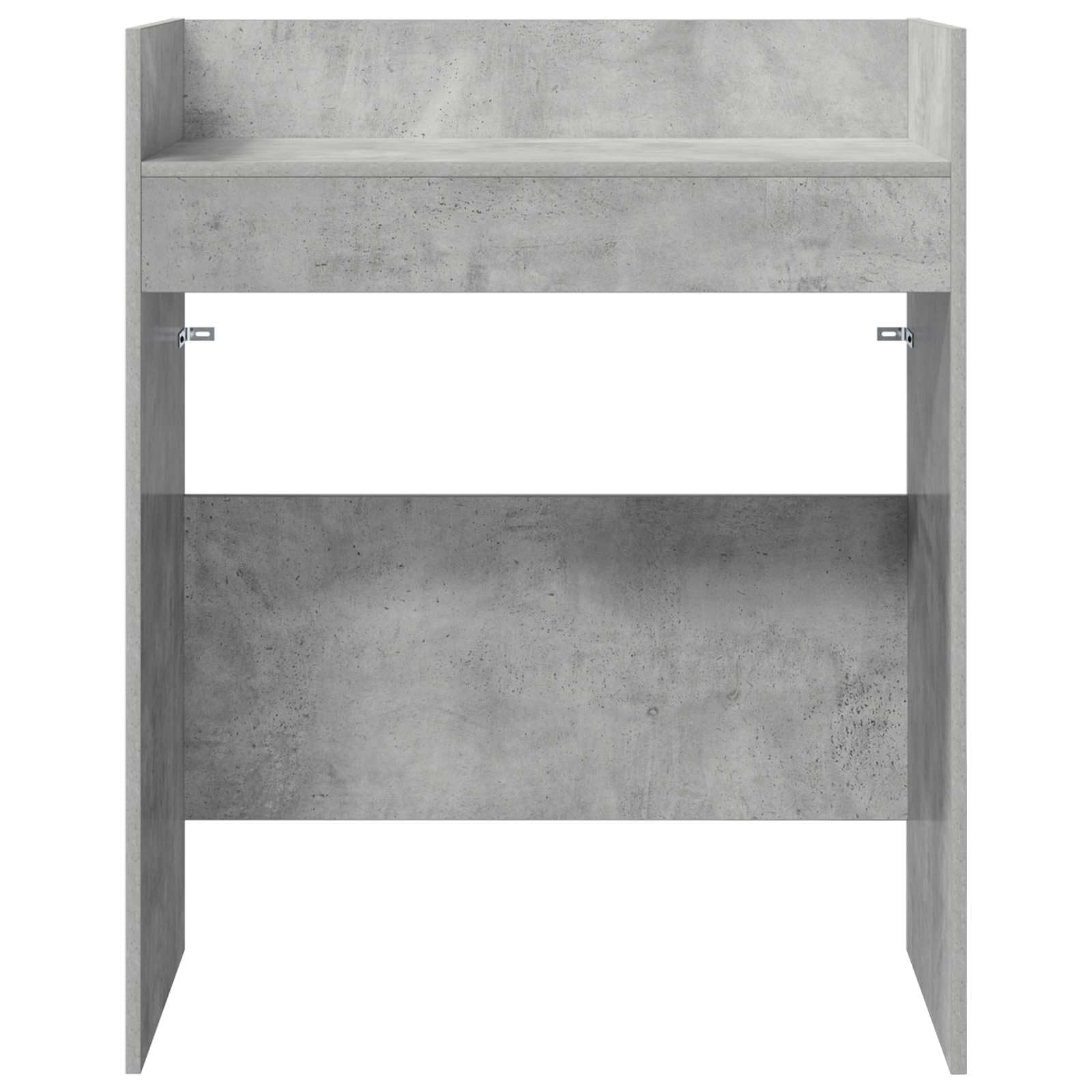 vidaXL DJ Tisch Betongrau 102 x 45 x 102 cm Holzwerkstoff, U-Form, modernes DJ-Pult, ergonomischer Musikarbeitsplatz, vielseitige Audio-Ausrüstung, Profi-Station