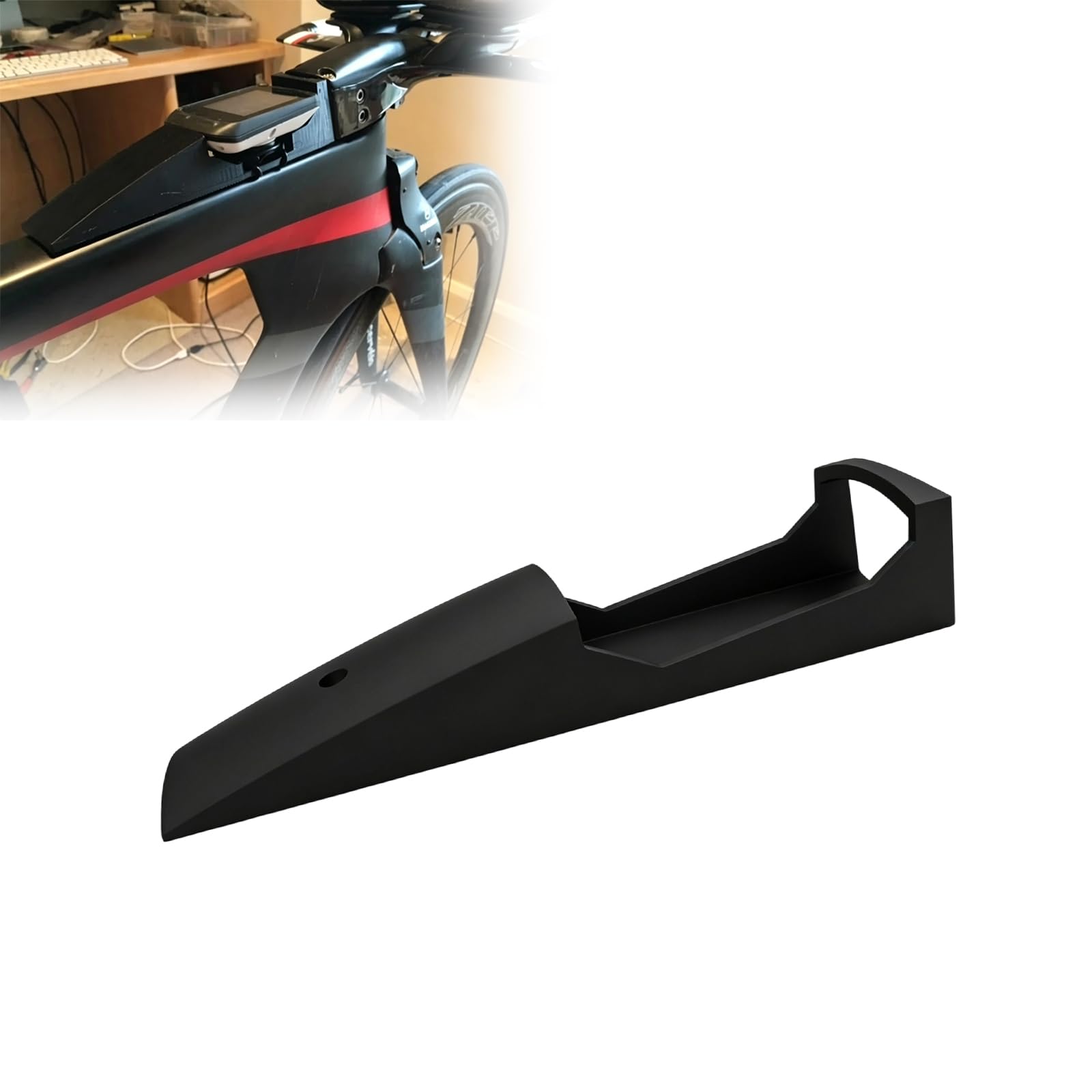 Aero Mount Box Compatible with Cervelo P5 and Compatible with Garmin 510 | Top Tube Integrated Housing