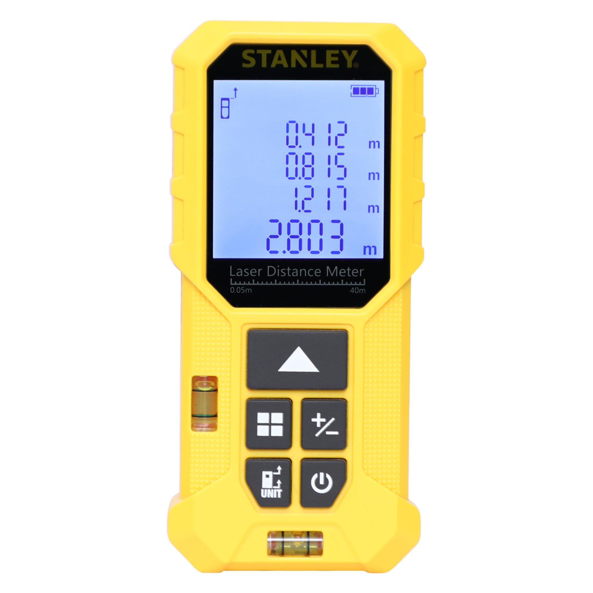 STANLEY STHT77801-A PROFESSIONAL Laser Distance Meter - 40 M, ±2.0mm Accuracy, Comes with 2*1.5V AAA Batteries,Ideal for Area&Volume Measurement, Good for Home, DIY & PROFESSIONAL Use, 1Year Warranty